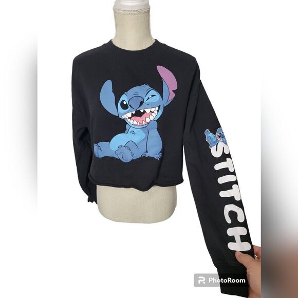 Disney stitch slightly cropped sweater - Picture 1 of 11
